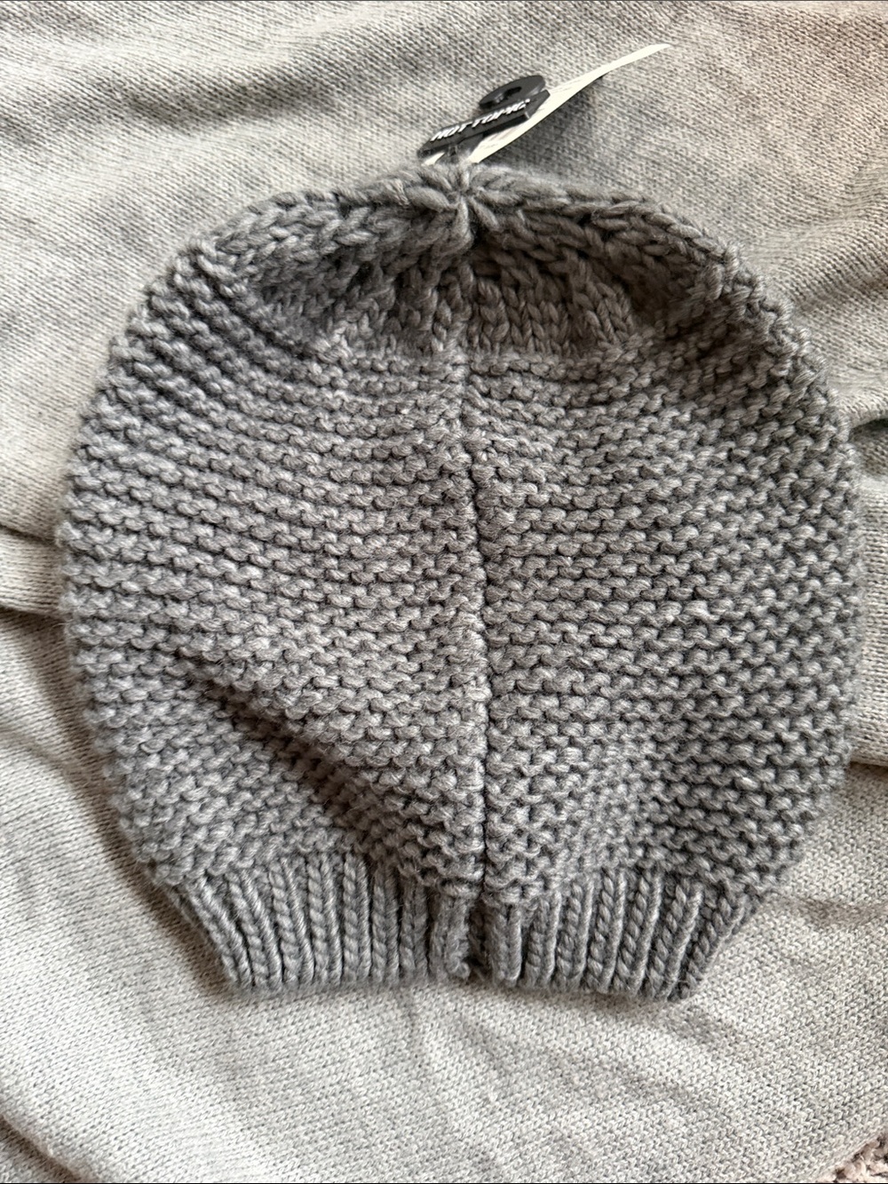 Gray Heavy Slouch Beanie